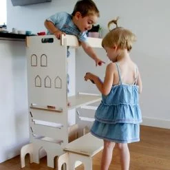 tour d'apprentissage a partir de quel age Tour Montessori double blanche